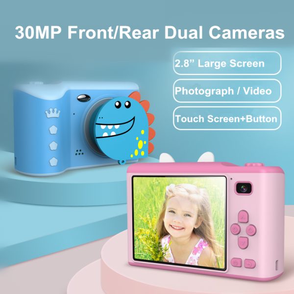 2.8 Inch HD Dual-Camera Children's Digital Camera