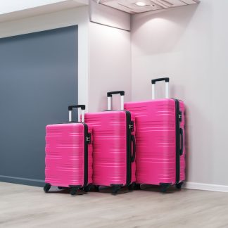 Hard shell Luggage Sets 3 Pcs Pink