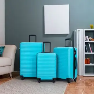 3 Piece Luggage Sets Turquoise